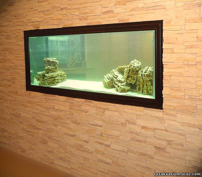 Как создать аквариум в стене